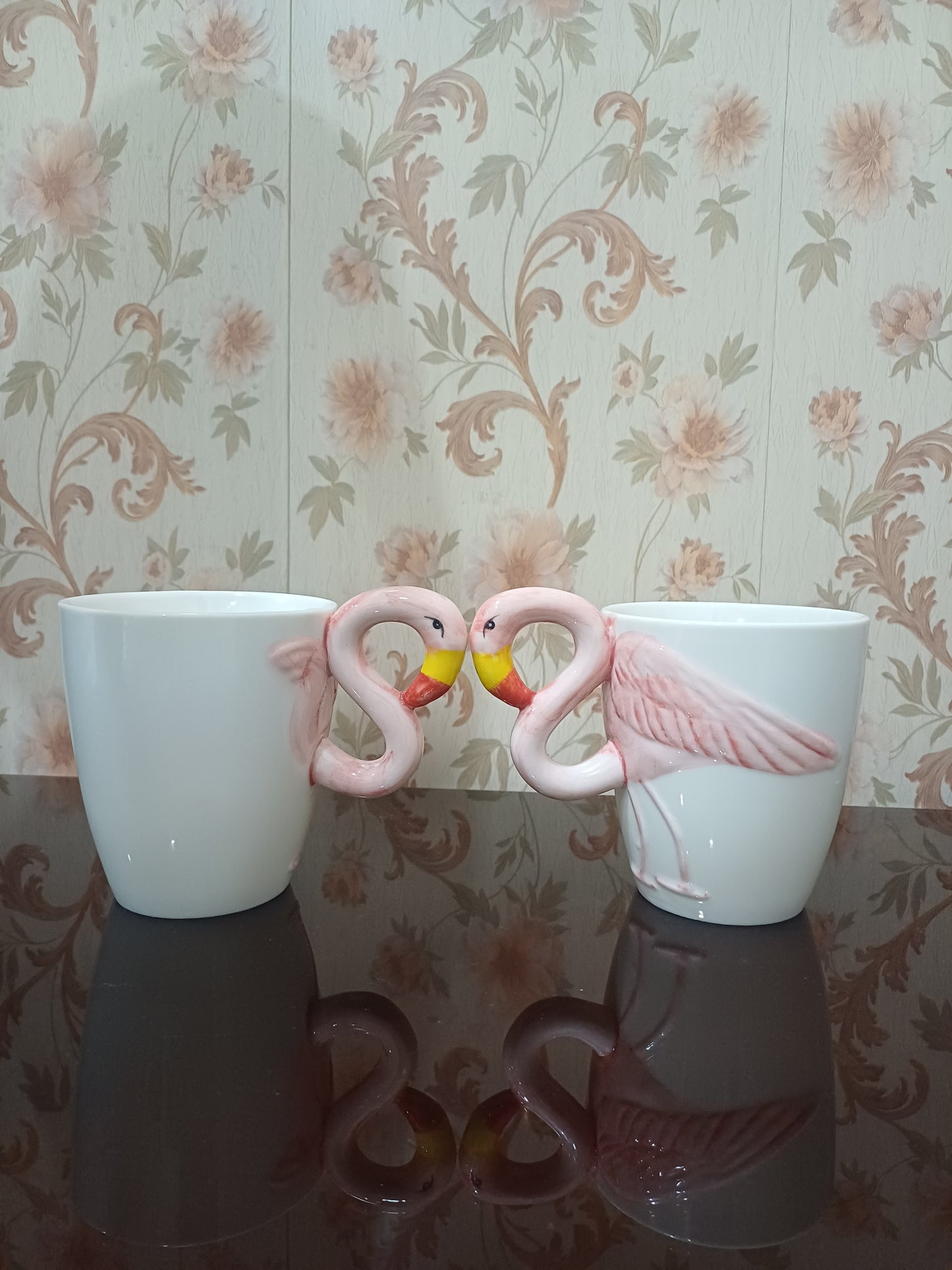 Flamingo Style Hand Painted Ceramic 3D Mugs