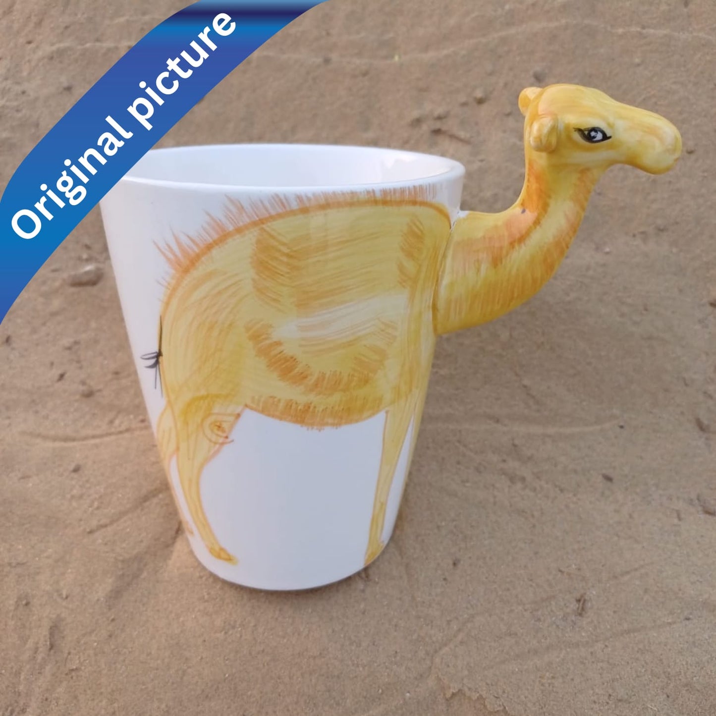 Camel Style Hand Painted Ceramic 3D Mugs