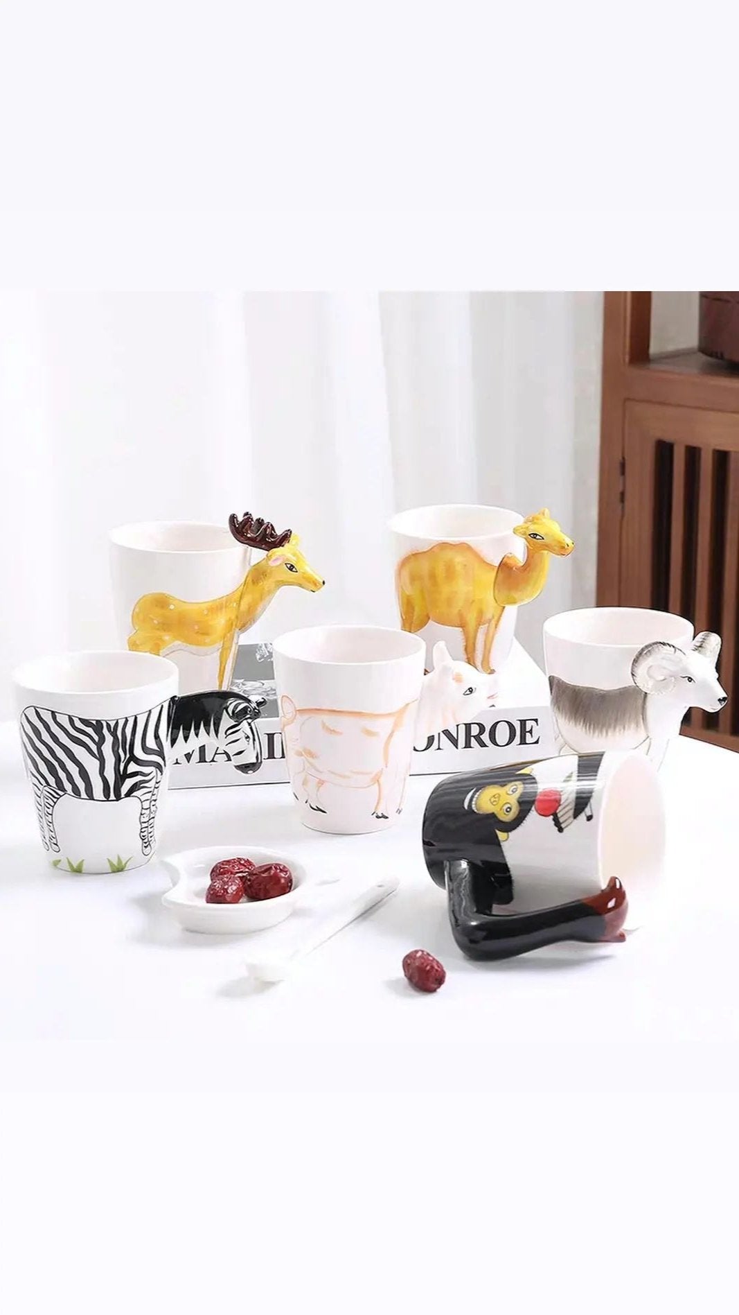 Animal Style Hand Painted Ceramic 3D Mugs