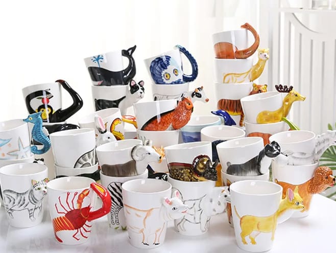 Panda Style Hand Painted Ceramic 3D Mugs